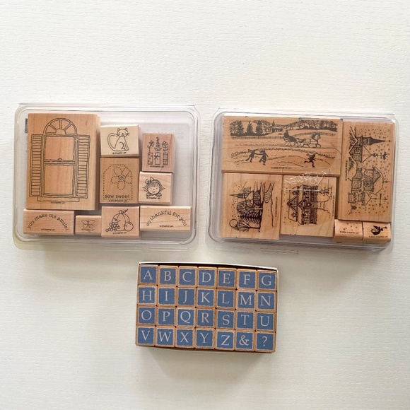 Stampin' Up! Winter Wonderland 6-unit Stamps plus Two Variety Sets - Picture 1 of 10